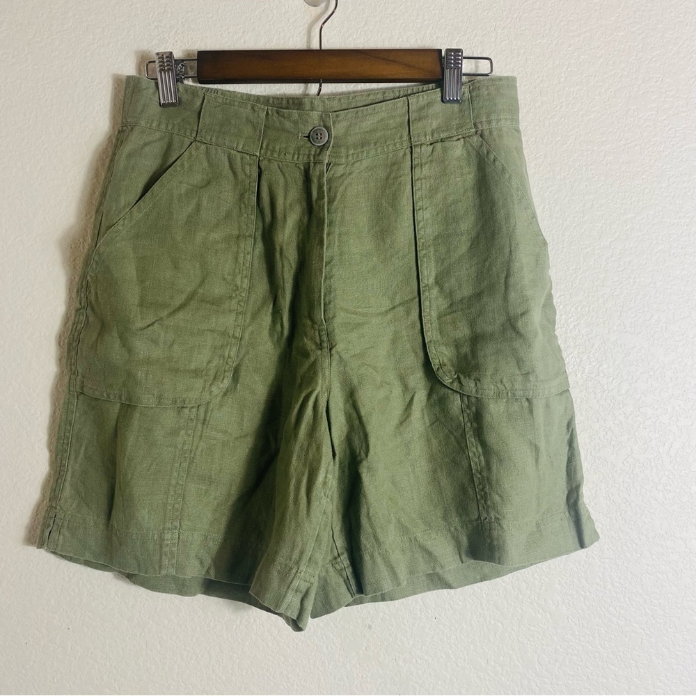 J.Jill  100% Linen Woman’s Bermuda Shorts Size:8